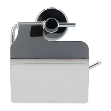 4bathroomz® Oslo Porte-rouleau de papier toilette avec rabat –Chrome 8