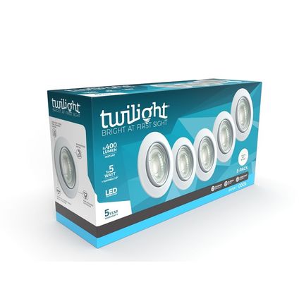 Twilight Neo spot encastré blanc 5x5W 6500K