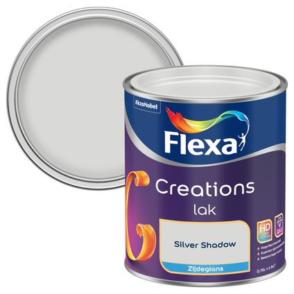 Flexa Creation silver shadow lak zijdeglans 750ml