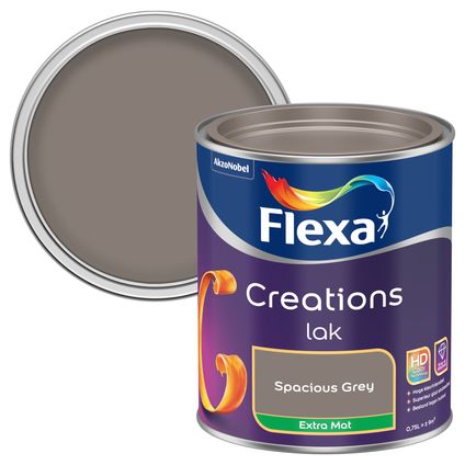 Flexa Creation spacious grey lak extra mat 750ml