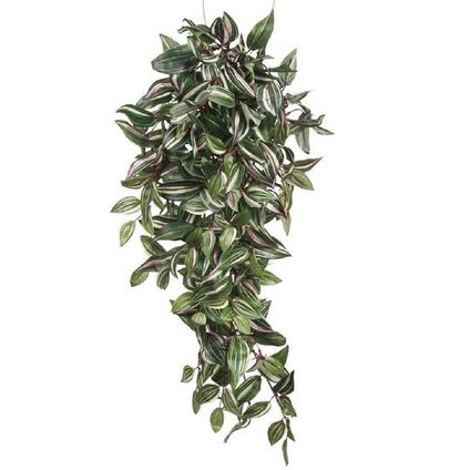 Mica Decorations Kunstplant - tradescantia vaderplant - groen - 80 cm