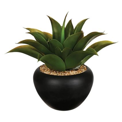 Atmosphera Aloe Vera kunstplant - in keramische pot - 37 cm