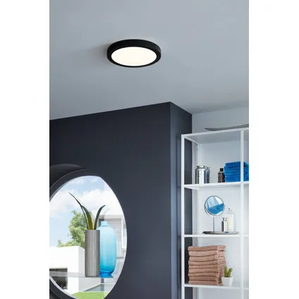 EGLO plafondlamp Idun-E zwart ⌀30cm warm wit 24,4W 4