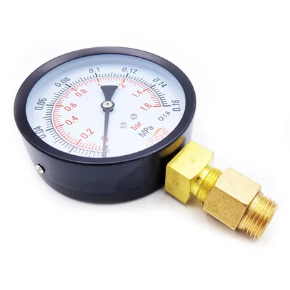 Goshe 100mm 1 BAR manometer drukmeter m20x1,5 + 1/2" verlaging