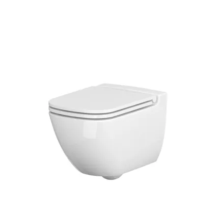 Aquazuro inbouwreservoir set Iris 2 | Quick release & Soft-close toiletzitting | Randloos toiletpot 5