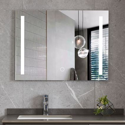 LOMAZOO Miroir salle de bain Reyes avec LED 60 x 80 cm