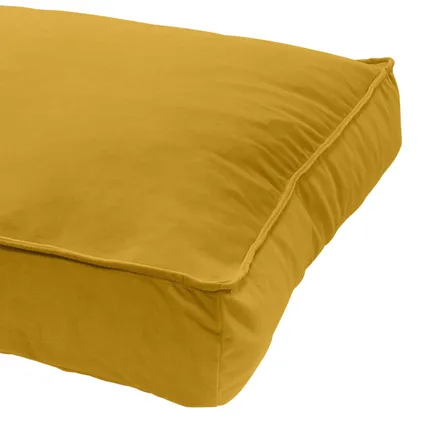 Madison - Hondenlounge 100x68 velvet yellow M 2