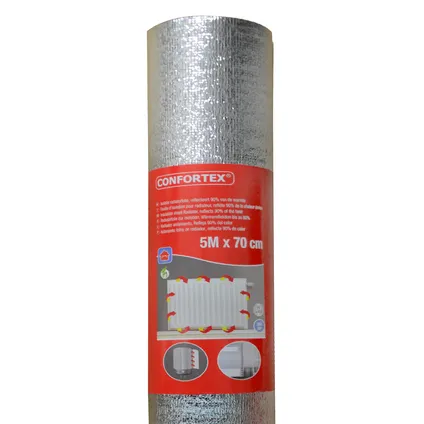 Confortex Radiatorfolie - Polyetheen - 2mm - 70x500cm - 3,5m² 3