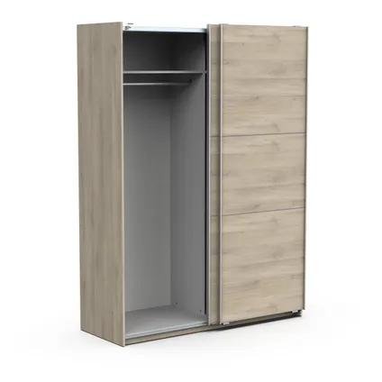 Ghost" oak cabinet with sliding doors, 148x59x203 cm 2