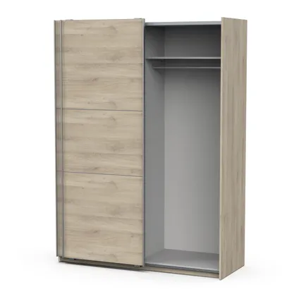 Ghost" oak cabinet with sliding doors, 148x59x203 cm 3