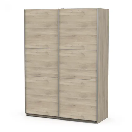 Ghost" oak cabinet with sliding doors, 148x59x203 cm 4
