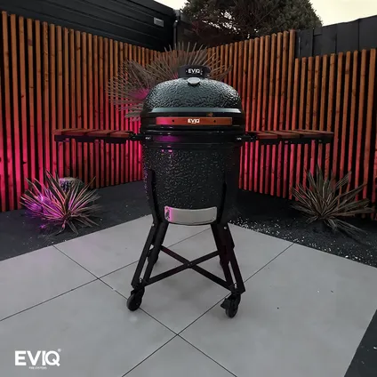 EVIQ Kamado 21" Keramische Barbecue Grijs 2