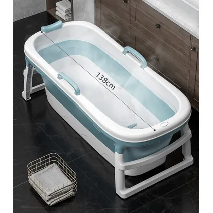Simple Fix opvouwbaar bad volwassenen 120cm blauw 4