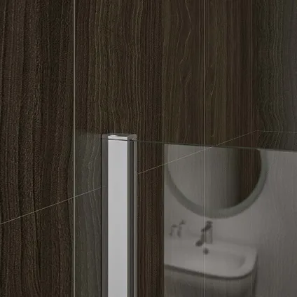 Paroi douche italienne Aica sanitaire P131 70x200cm avec la barre de fixation 4
