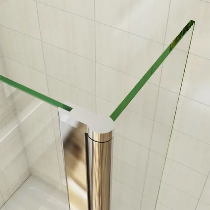 Paroi de douche à l'italienne Aica sanitaire P132 100x200cm Paroi latérale fixe 4