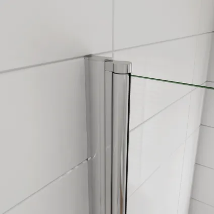 Porte de douche pivotante AICA sanitaire 76x197cm en 6mm verre anticalcaire 7
