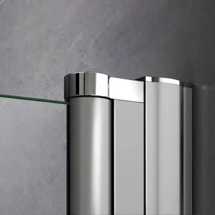 Porte de douche battante AICA sanitaire 95x197cm en 6mm verre anticalcaire 5