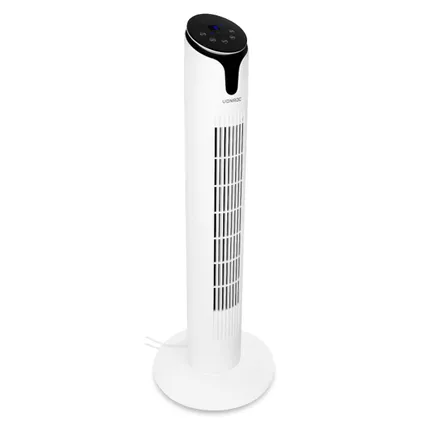 VONROC Luxe Ventilator - Torenventilator – hoogte 86 cm – Incl. afstandsbediening - 3 snelheden