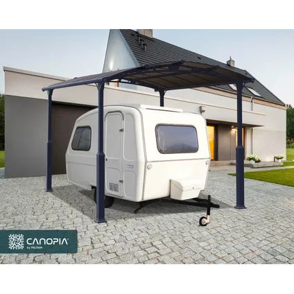 Palram - Canopia | Carport Camping-Car Alpine 4.35 x 3.52 m Gris 2