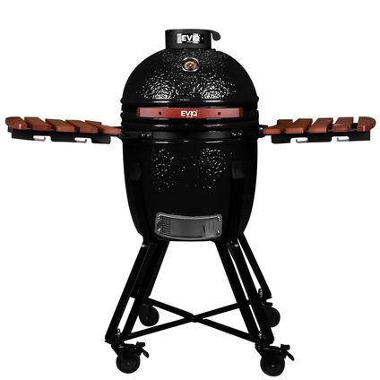 EVIQ Kamado 18" Keramische Barbecue Zwart