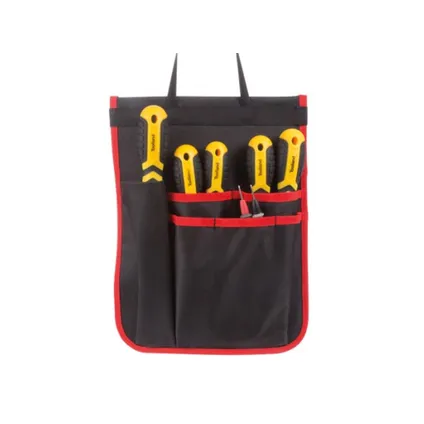 Toolland Sac à dos pour outils, polyester, 4 compartiments, noir/rouge, 38 x 50 x 20 cm 7