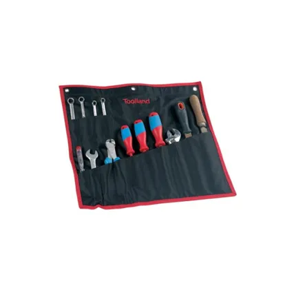 Toolland Trousse à outils, 24x 40 x 2.5 cm, Noir, Nylon 2