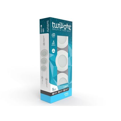 Twilight Hydro inbouwspot wit 3x5W 6500K