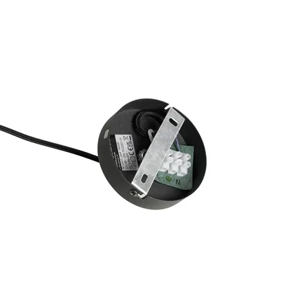 QAZQA Lampe à suspension industrielle noire - Jim 10