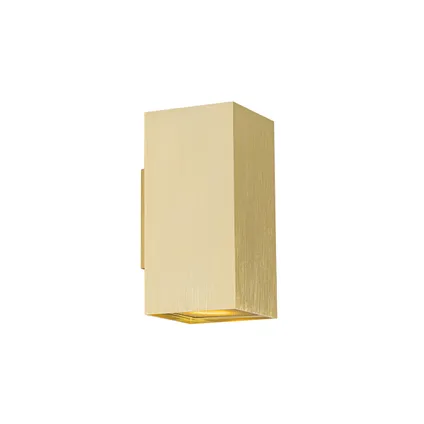 QAZQA Design wandlamp goud vierkant 2-lichts - Sab Honey 5