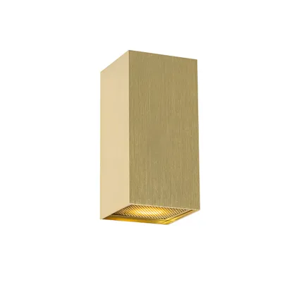 QAZQA Design wandlamp goud vierkant 2-lichts - Sab Honey 8
