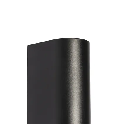 QAZQA Moderne buiten wandlamp zwart kunststof ovaal 2-lichts - Baleno 2