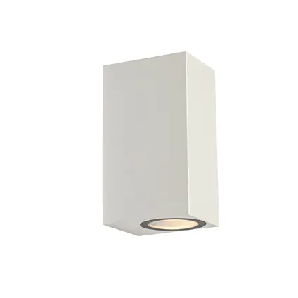 QAZQA Moderne buiten wandlamp wit kunststof 2-lichts - Baleno 5