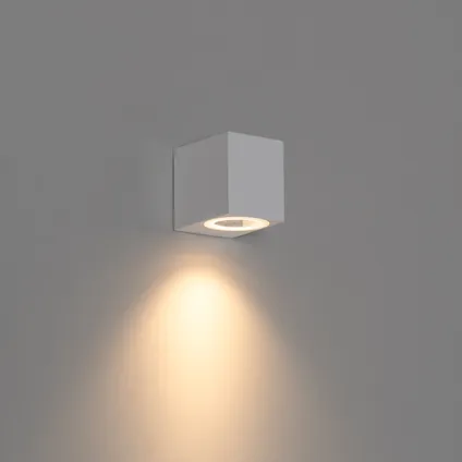 QAZQA Moderne buiten wandlamp wit kunststof - Baleno 10