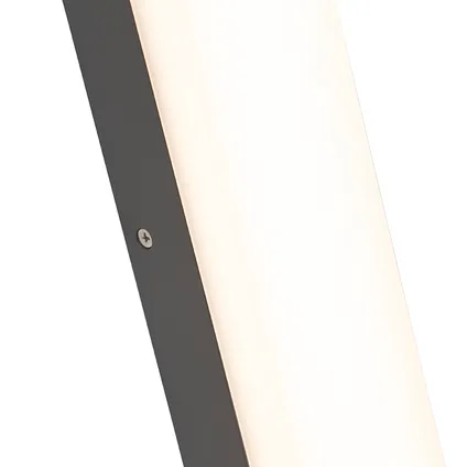 QAZQA Moderne rechthoekige buitenwandlamp donkergrijs - Opacus 3