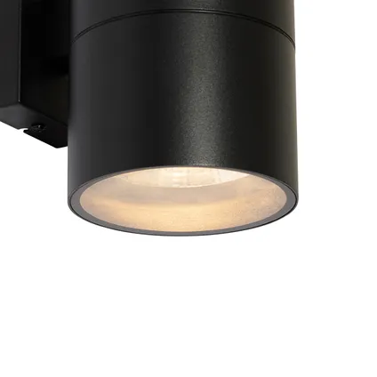 QAZQA Professional Moderne Buiten wandlamp zwart 2-lichts AR111 IP44 - Duo 3