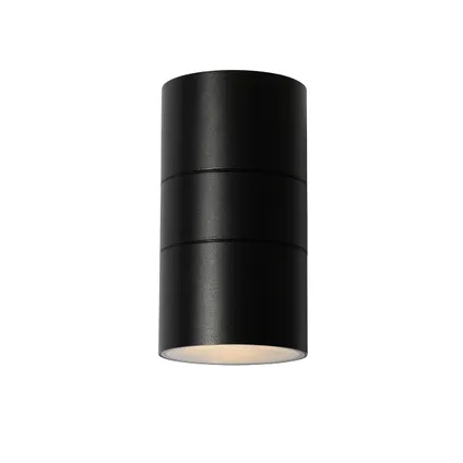 QAZQA Professional Moderne Buiten wandlamp zwart 2-lichts AR111 IP44 - Duo 10