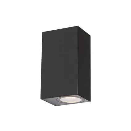 QAZQA Moderne buiten wandlamp zwart kunststof 2-lichts - Baleno 5