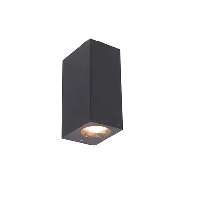 QAZQA Smart wandlamp grijs van kunststof Incl. 2 Wifi GU10 - Baleno 2