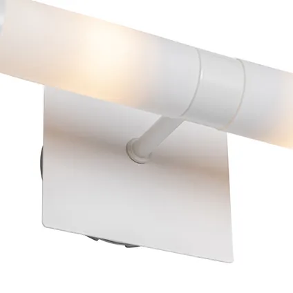 QAZQA Applique de salle de bain moderne blanc IP44 2 lumières - Bath 7