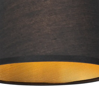 QAZQA Moderne wandlamp zwart en goud met leeslamp - Renier 6