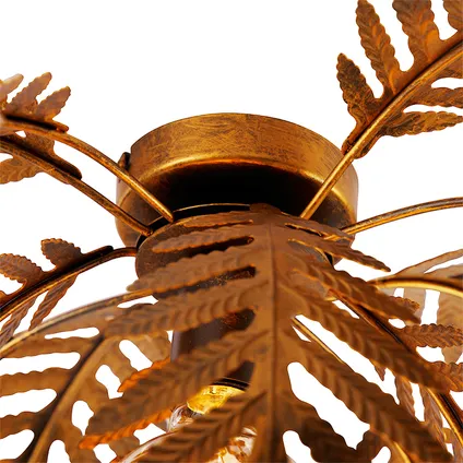 QAZQA Smart plafondlamp goud 45 cm rond incl. Wifi G95 - Botanica 7
