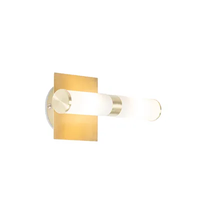 QAZQA Moderne wandlamp goud IP44 2-lichts - Bath 8