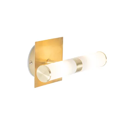 QAZQA Moderne wandlamp goud IP44 2-lichts - Bath 10