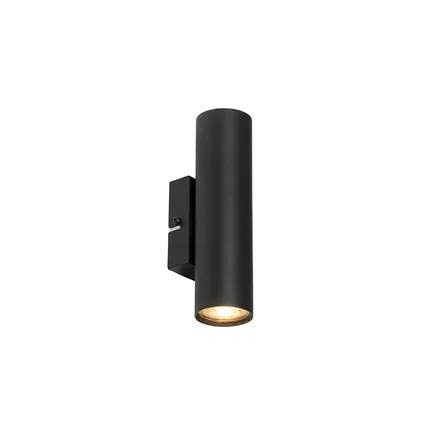 QAZQA Moderne wandlamp zwart 2-lichts - Jeana 3