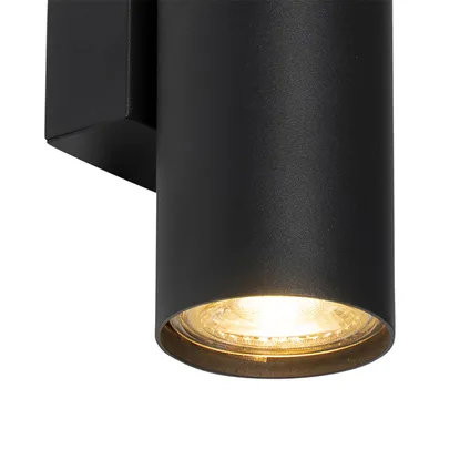 QAZQA Moderne wandlamp zwart 2-lichts - Jeana 5