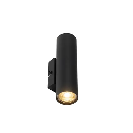QAZQA Moderne wandlamp zwart 2-lichts - Jeana 8