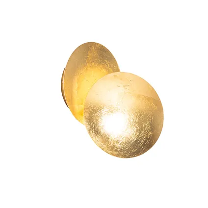 QAZQA Moderne wandlamp goud - Sunrise 5