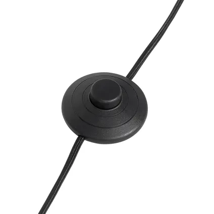QAZQA Wandlamp zwart met voetschakelaar 3-lichts - Jeana Luxe 10