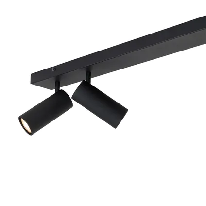 QAZQA Moderne plafondspot zwart 4-lichts verstelbaar - Renna 2