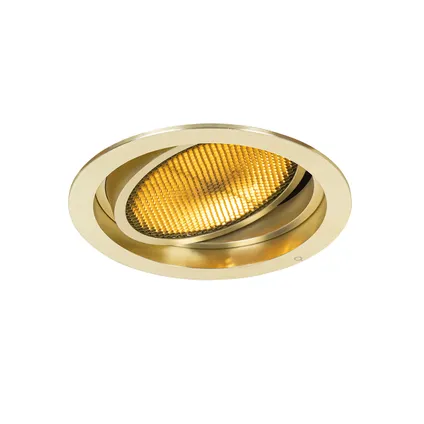 QAZQA Moderne inbouwspot goud verstelbaar - Coop 111 Honey